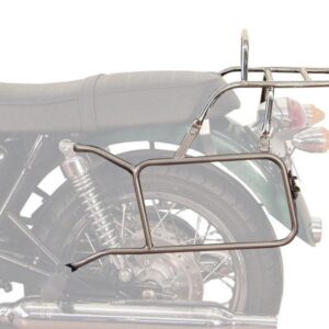 Triumph Bonneville / T100 / SE Carrier - Sidecases + Topcase Set 'Permanently Fixed' (Chrome)