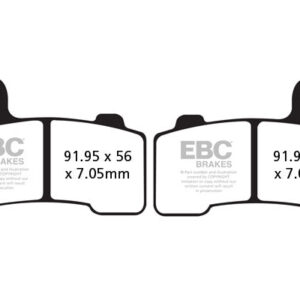Brakes - FA409HH Fully Sintered - EBC (2 Set Front)