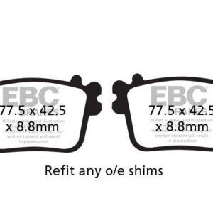 Brakes - FA436V Semi Sintered - EBC (Rear)