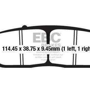 Brakes - FA672HH Fully Sintered - EBC