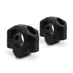SW-Motech 20mm Milled Handlebar Risers for 28mm Handlebars - Black