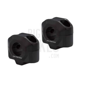 SW-Motech 20mm Handlebar Risers for 22mm Handlebars - Black