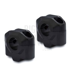 SW-Motech 25mm Handlebar Risers for 22mm Handlebars - Black
