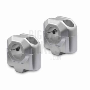 SW-Motech 25mm Handlebar Risers for 22mm Handlebars - Silver