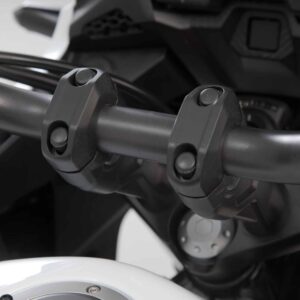 SW-Motech 20mm Handlebar Risers for 28mm Handlebars - Black