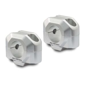 SW-Motech 20 mm Handlebar Risers for 28 mm Handlebars - Silver