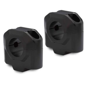 SW-Motech 30mm Handlebar Risers for 28mm Handlebars - Black