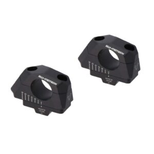 SW-Motech 32mm Variable Barback Risers for 32mm Handlebars - Black