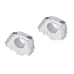 SW-Motech 32mm Variable Barback Risers for 32mm Handlebars - Silver