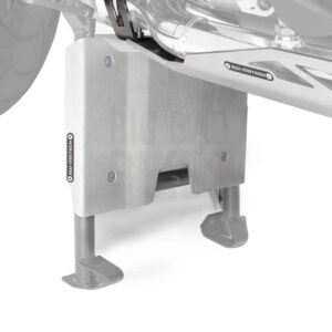 SW-Motech Sump Guard Centerstand Extension for BMW R1200GS/GSA / R1250GS/GSA - Silver