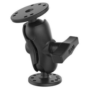 RAMÂ® C Size Short Universal Double Ball Mount with Two Round Plates