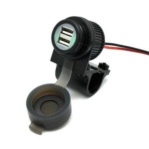 Handlebar Mounted Dual USB 4A (Plastic)