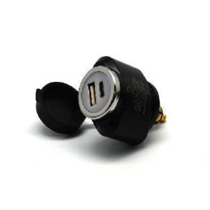 DIN (Hella) to 36W PD USB-C + QC 3.0 (MINI)