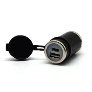 DIN (Hella) to 36W PD USB-C + QC 3.0 (STRAIGHT)
