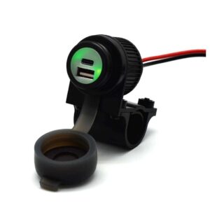 Handlebar Mounted 36W PD USB-C + QC 3.0 (Plastic)
