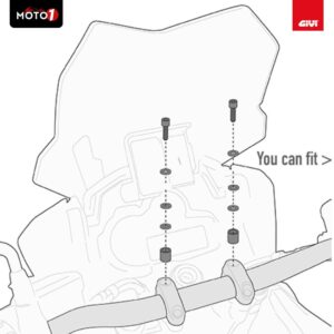 GIVI 05SKIT - Specific Kit to Mount the S900A / S901A Smart Mount - 310 GS