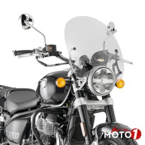Specific Transparent Windscreen for RE Super Meteor 650 - Givi