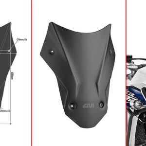 GIVI D1144BO - MATT BLACK SCREEN - HONDA AFRICA TWIN '16-'19