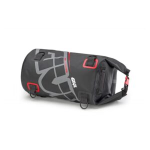 GIVI EA114GR - 30L WATERPROOF TAIL BAG - GREY & RED