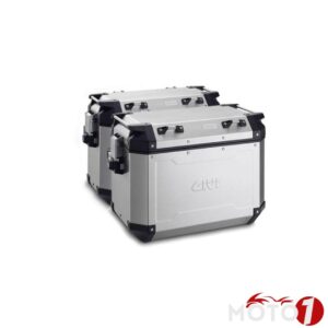 SET OF TREKKER OUTBACK - 48L LEFT-SIDE & 37L RIGHT-SIDE - ALUMINIUM