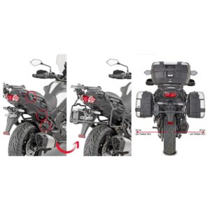 PLR4126 - RAPID RELEASE MONOKEY PANNIER HOLDER - KAWASAKI VERSYS 1000