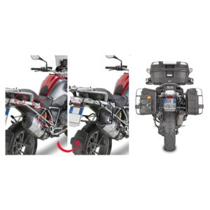 PLR5108 - RAPID-RELEASE MONOKEY PANNIER HOLDER - BMW R1200GS / GSA | R1250 GS / GSA