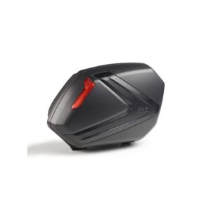 V37NN - 37L MONOKEY-SIDE PANNIERS BLACK - CARBON FINISH INSERT - RED REFLECTOR