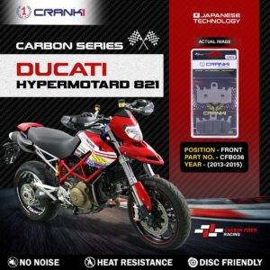 Carbon Brake Pads For Ducati Hypermotard 821 (2013-2015) - Front - CFB036 - 2 Sets