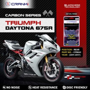 Carbon Brake Pads For Triumph Daytona 675R (2011-2017) - Rear - CFB041 - 1 Set