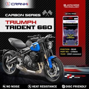 Carbon Brake Pads For Triumph Trident 660 (2021 Onwards) - Rear - CFB041 - 1 Set