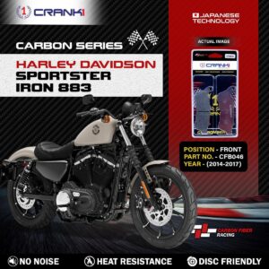 Carbon Brake Pads For Harley Davidson Sportster Iron 883 (2014-2017) - Front - CFB046 - 1 Set