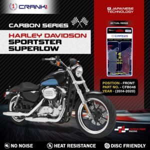 Carbon Brake Pads For Harley Davidson SportsterŒæSuperLow (2014-2020) - Front - CFB046 - 1 Set