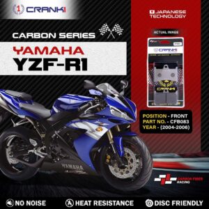 Carbon Brake Pads For Yamaha YZF-R1 (2004-2006) - Front - CFB083 - 2 Sets