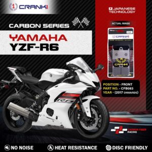 Carbon Brake Pads For Yamaha YZF-R6 (2017 Onwards) - Front - CFB083 - 2 Sets