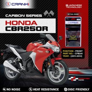 Carbon Brake Pads For Honda CBR250R (2011-2014) - Front - CFB241 - 1 Set