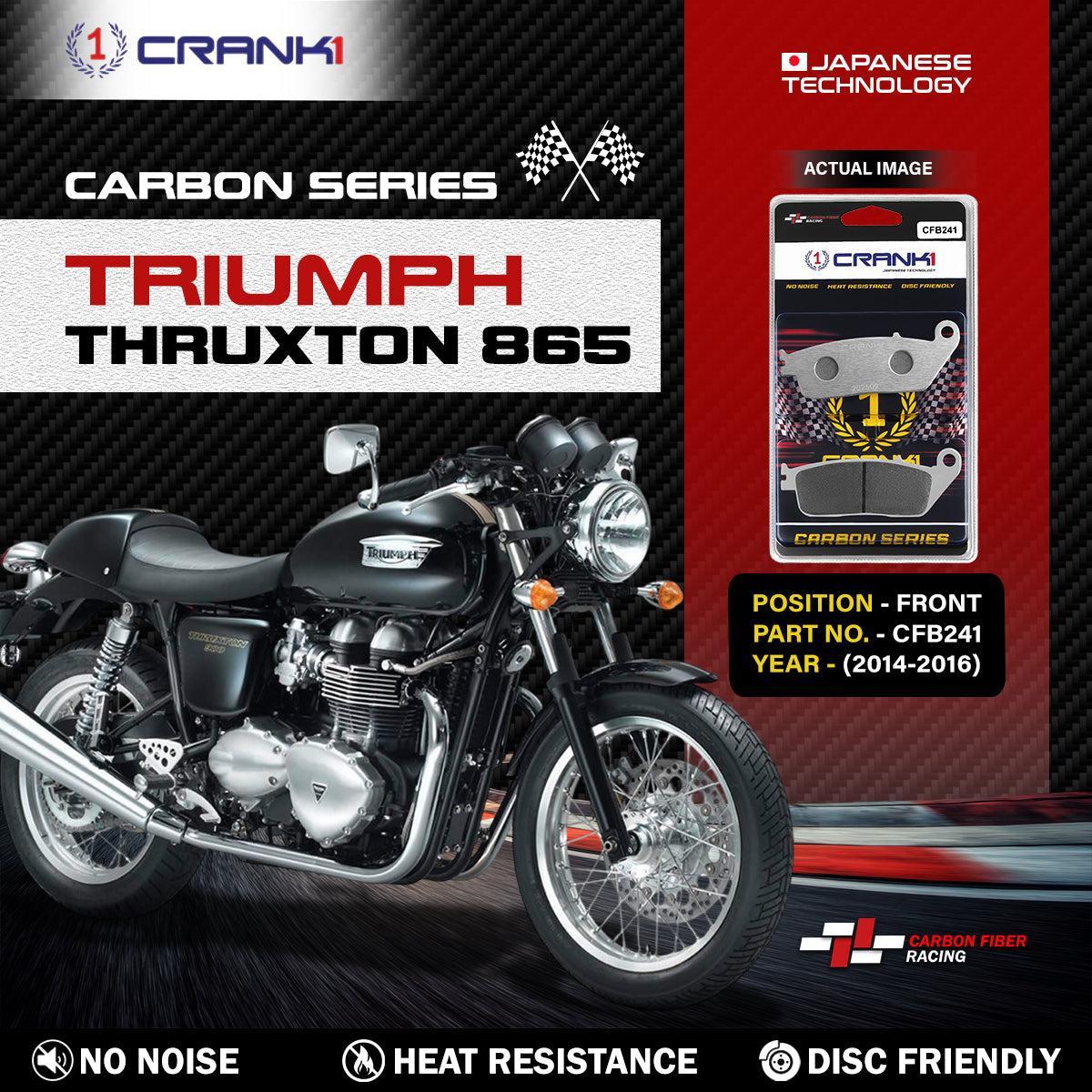 Carbon Brake Pads For Triumph Thruxton 865 (2014-2016) - Front - CFB241 - 2 Sets