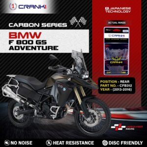 Carbon Brake Pads For BMW F 800 GS Adventure (2013-2016) - Rear - CFB312 - 1 Set