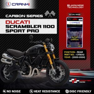 Carbon Brake Pads For Ducati Scrambler 1100 Sport Pro (2020-2024) - Rear - CFB312 - 1 Set