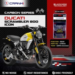 Carbon Brake Pads For Ducati Scrambler 800 Icon (2019 Onwards) - Rear - CFB312 - 1 Set