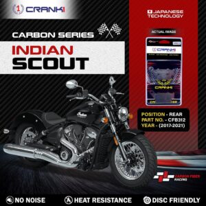 Carbon Brake Pads For Indian Scout (2017-2021) - Rear - CFB312 - 1 Set