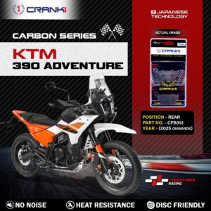 Carbon Brake Pads For KTM 390 Adventure (2025 Onwards) - Rear - CFB312 - 1 Set