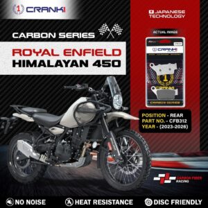 Carbon Brake Pads For Royal Enfield Himalayan 450 (2023-2026) - Rear - CFB312 - 1 Set