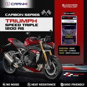 Carbon Brake Pads For Triumph Speed Triple 1200 RS (2021 Onwards) - Rear - CFB312 - 1 Set