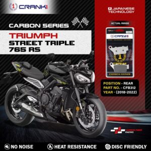 Carbon Brake Pads For Triumph Street Triple 765 RS (2018-2022) - Rear - CFB312 - 1 Set