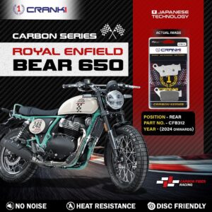 Carbon Brake Pads For Royal Enfield Bear 650 (2024 Onwards) - Rear - CFB312 - 1 Set