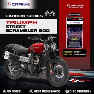 Carbon Brake Pads For Triumph Street Scrambler 900 - Front - CFB406/4 - 1 Set