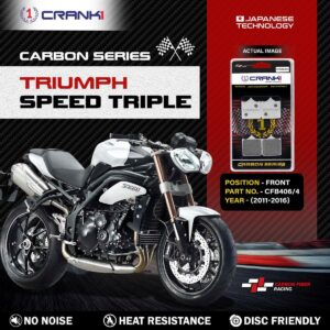 Carbon Brake Pads For Triumph Speed Triple (2011-2016) - Front - CFB406/4 - 2 Sets