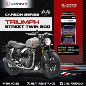 Carbon Brake Pads For Triumph Street Twin 900 (2019-2022) - Front - CFB406/4 - 1 Set