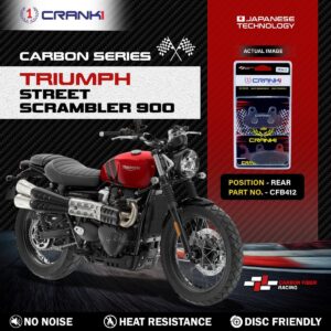 Carbon Brake Pads For Triumph Street Scrambler 900 - Rear - CFB412 - 1 Set