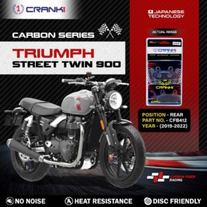 Carbon Brake Pads For Triumph Street Twin 900 (2019-2022) - Rear - CFB412 - 1 Set